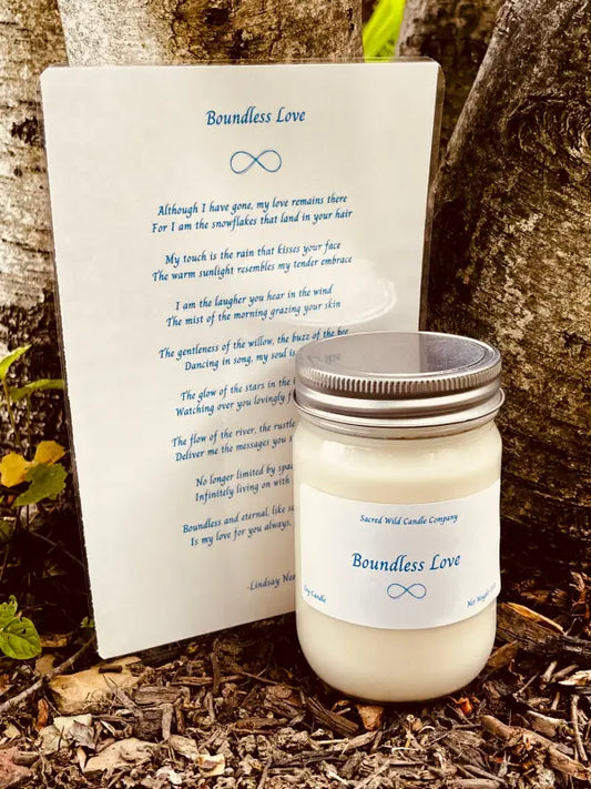 Boundless Love: Bereavement Candle and Poem - Candles