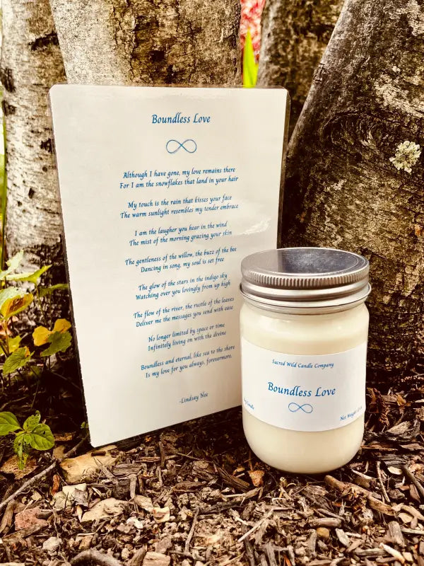 Boundless Love: Bereavement Candle and Poem - Candles