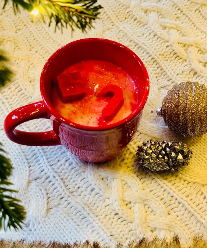 Candy Cane Lane - Mug. Net Weight: 10 oz. - Candles