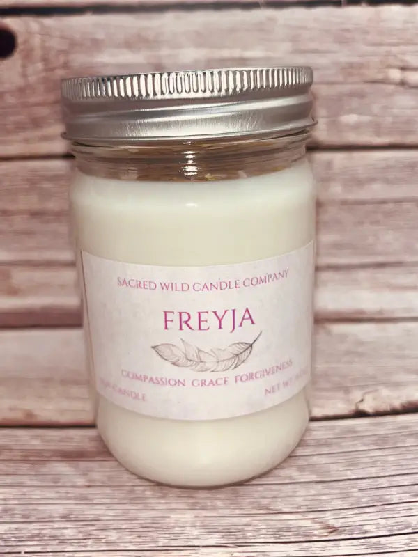 Goddess Freyja - Medium Jar. Net Weight: 11 oz. Candle