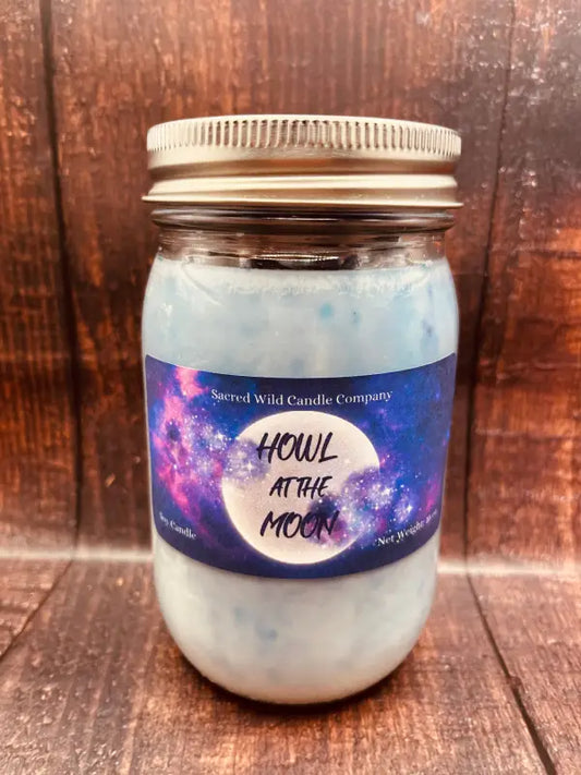 Howl at the Moon - Large Jar with Lid. Net Weight: 15 oz. Candle