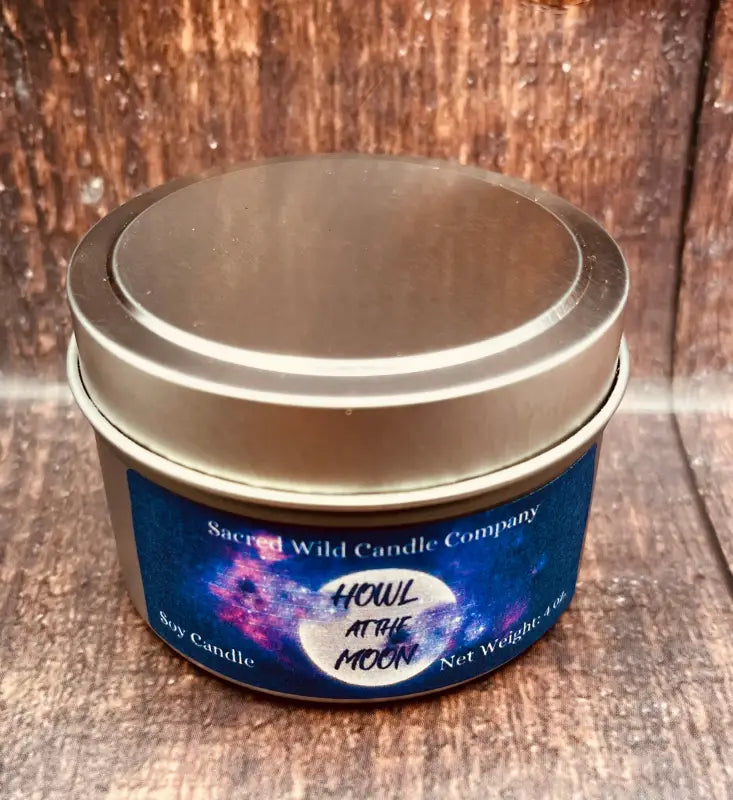 Howl at the Moon - Small Tin. Net Weight: 4 oz. Candle