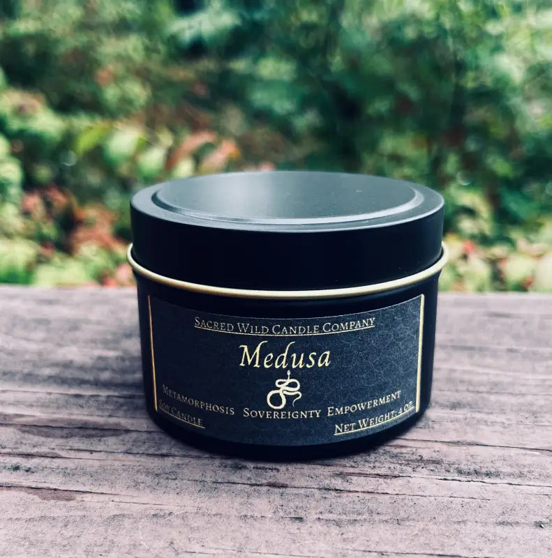 Medusa - Tin. Net Weight: 4 oz. - Candle