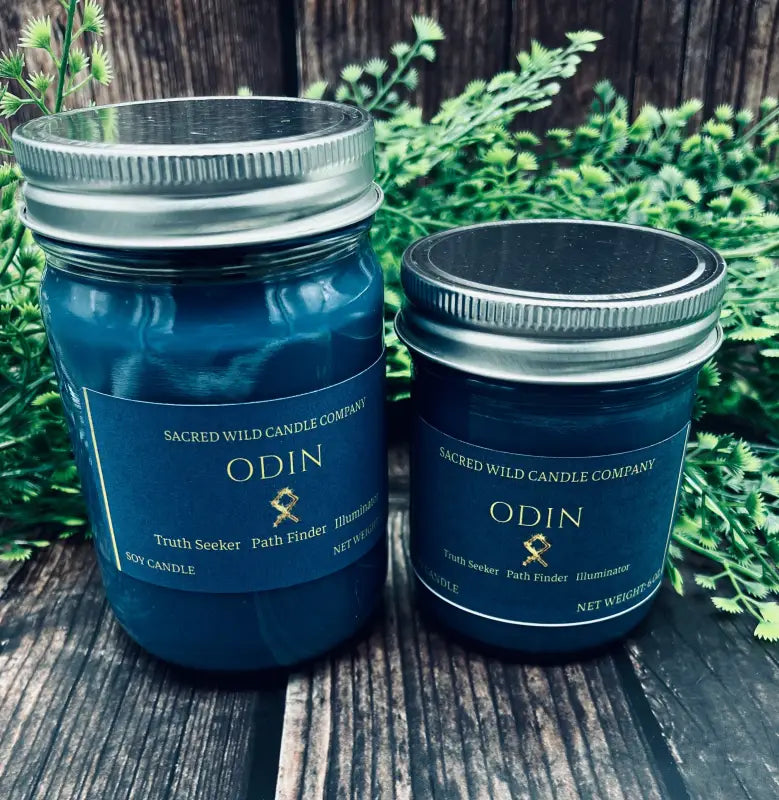 Odin - Medium Round Jar. Net Weight: 11 oz Candles