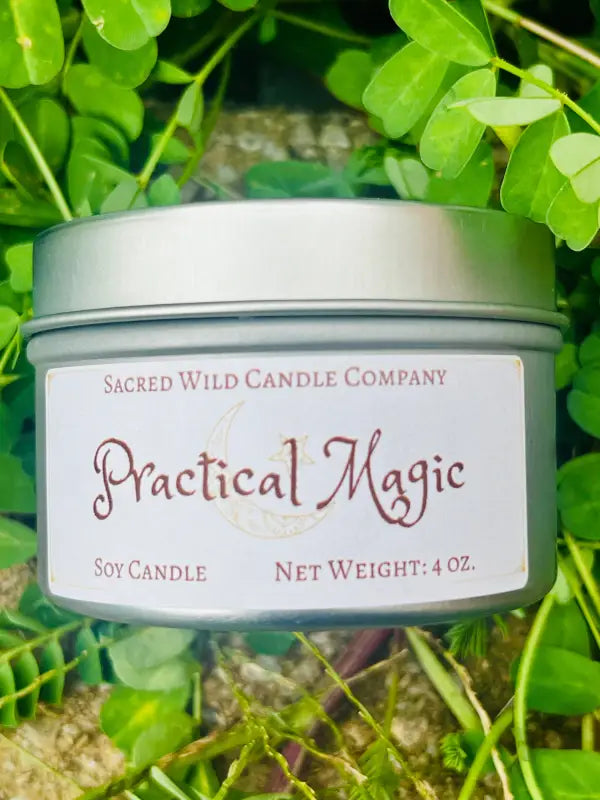 Practical Magic - Small Tin. Net Weight: 4 oz - Candles