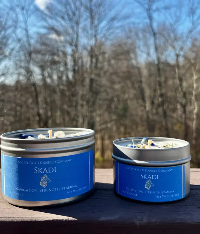 Skadi - Large Tin. Net Weight: 8 oz. Candles