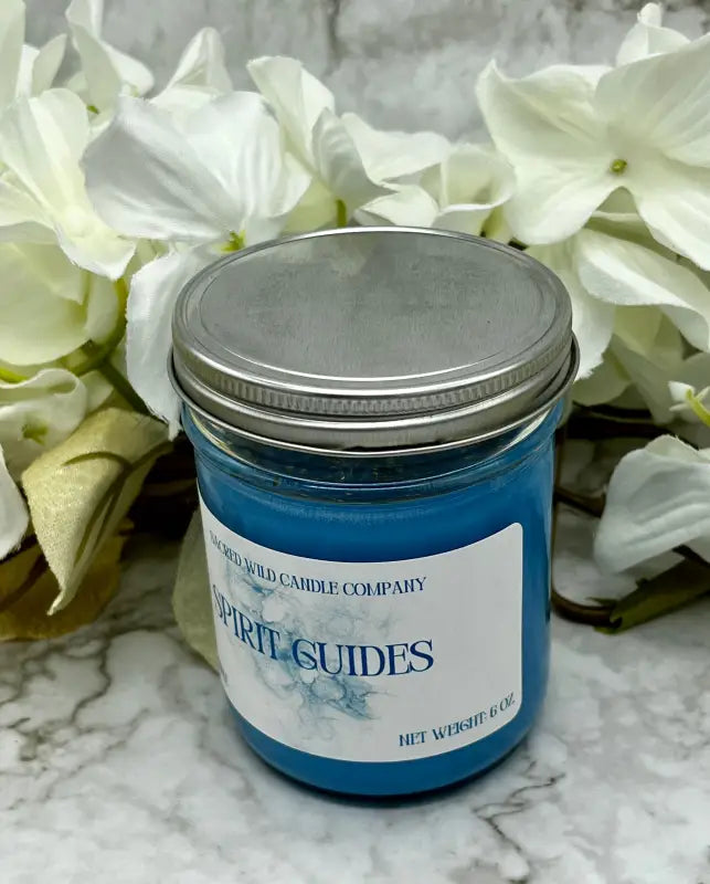 Spirit Guides - Small Jar with Lid. Net Weight: 6 oz. Candles