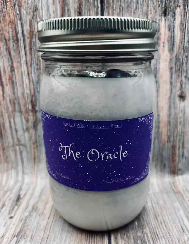 The Oracle - Large Jar with Lid. Net Weight: 15 oz. Candles