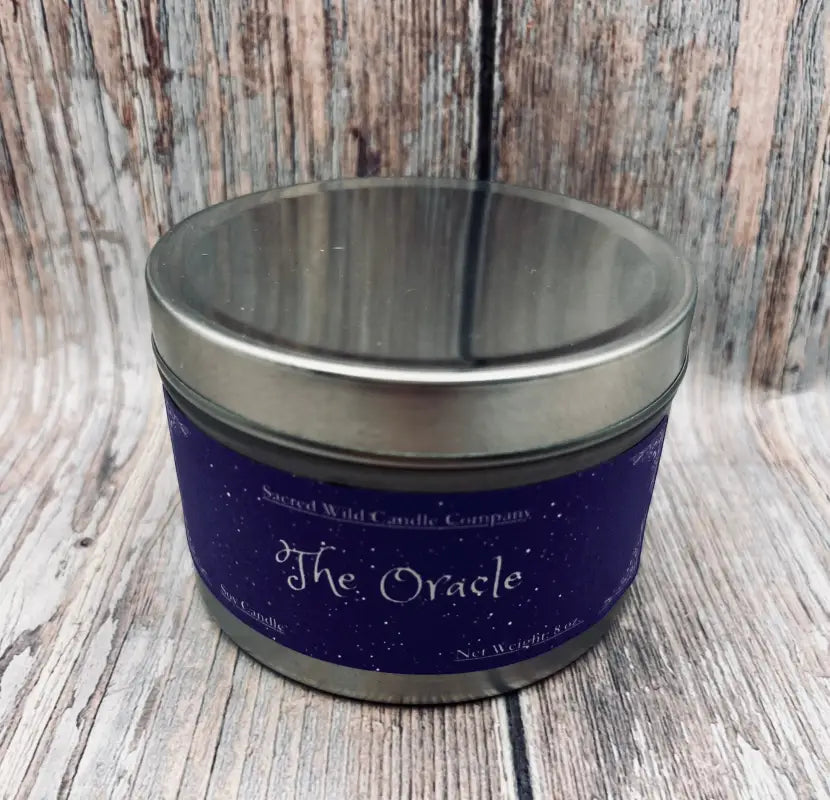 The Oracle - Large Tin. Net Weight: 8 oz. Candles