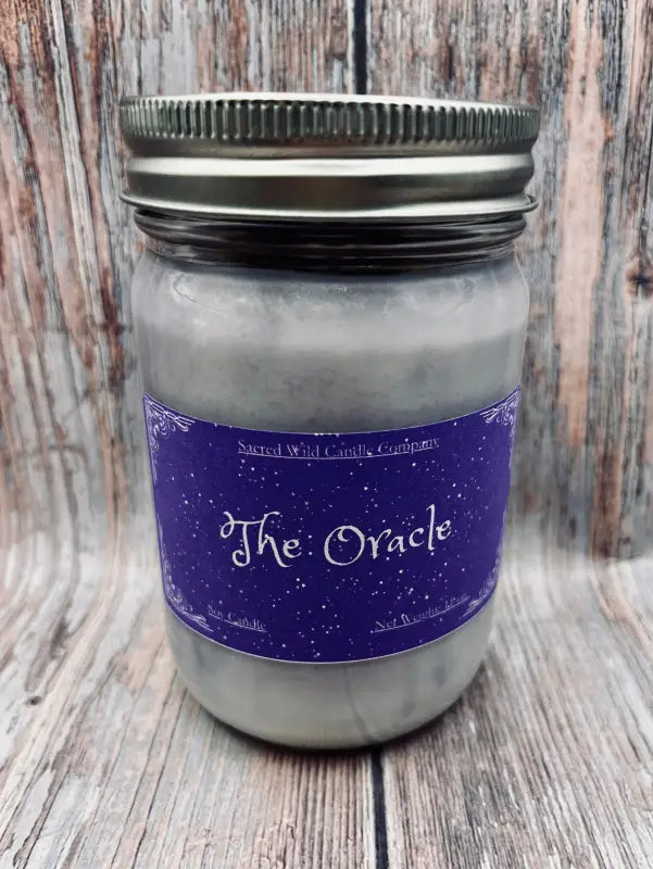 The Oracle - Medium Jar with Lid. Net Weight: 11 oz. Candles