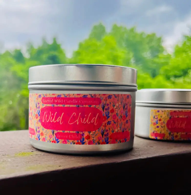 Wild Child - Large Tin. Net Weight: 8 oz. - Candles